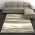 10' X 13' Blue and Gray Abstract Power Loom Area Rug